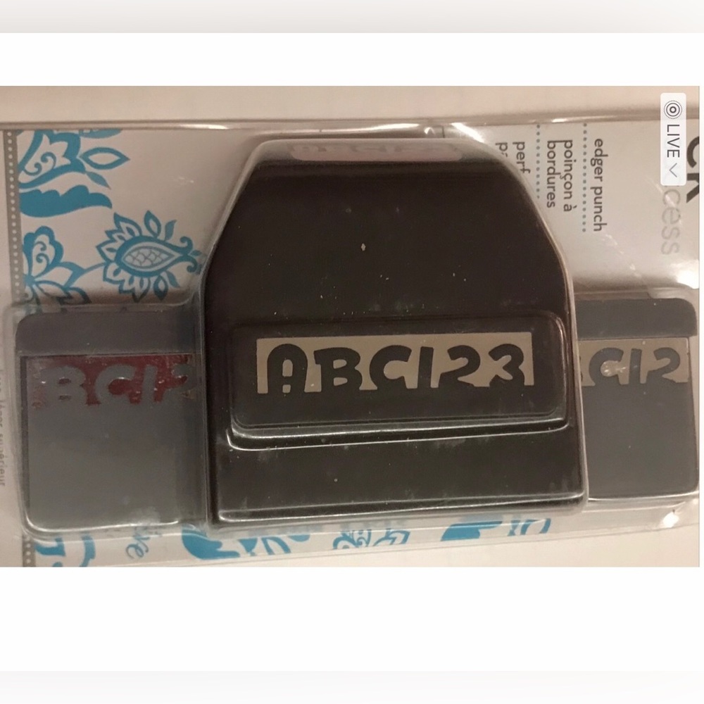 New ek Success Edger Punch ABC123 Crafts Scrapbook Easy Punch